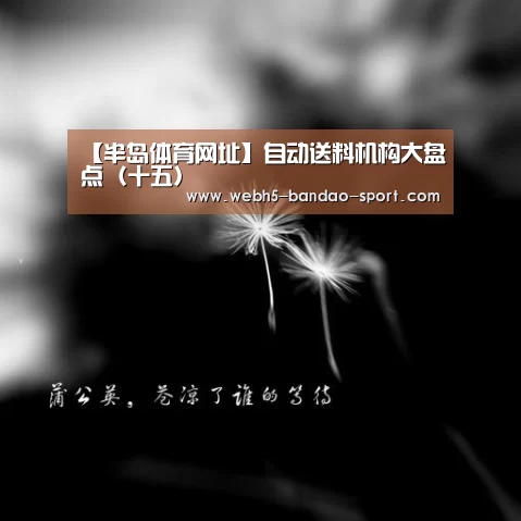 【半岛体育网址】自动送料机构大盘点(十五)(图1) 半岛体育下载